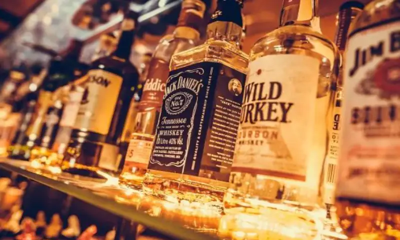 Liquor bottles