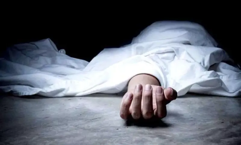 Dead Body with white coffin.